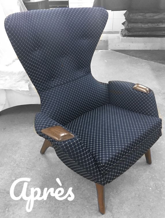 Recouvrement fauteil - Ébénisterie et rembourrage Châteauguay